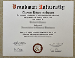在线出售布兰德曼大学毕业证书。