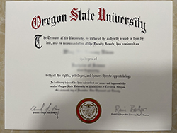 出售俄勒冈州立大学文凭证书。