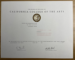 Replacement Diploma of California College
