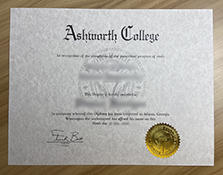 Replacement Ashworth College Diploma