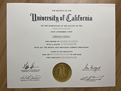 Urgently Received My UCSF Degree Certific