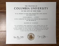 Interested in A Columbia University Diplo