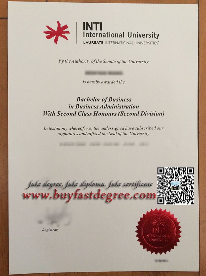 英迪大学毕业证样本，INTi fake diploma