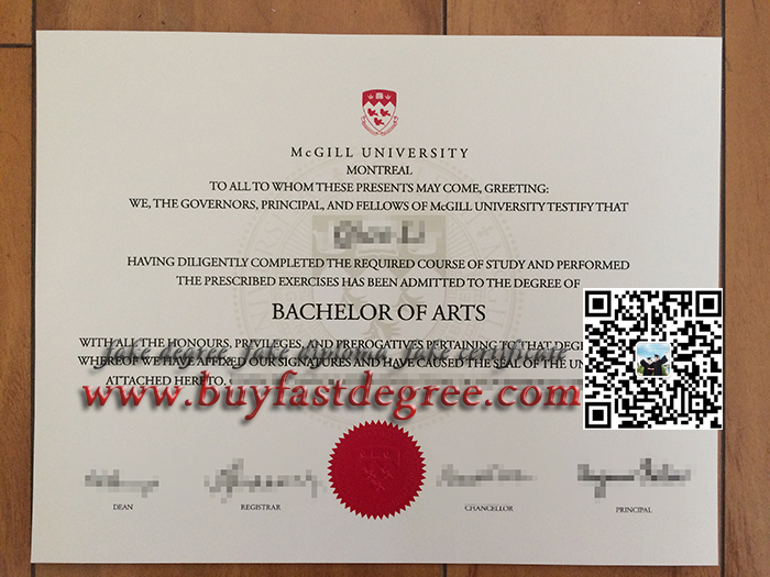 fake McGill University diploma, fake McGill University degree