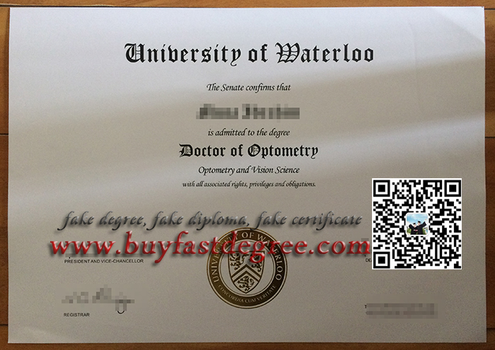 University of Waterloo diploma , fake University of Waterloo certificate