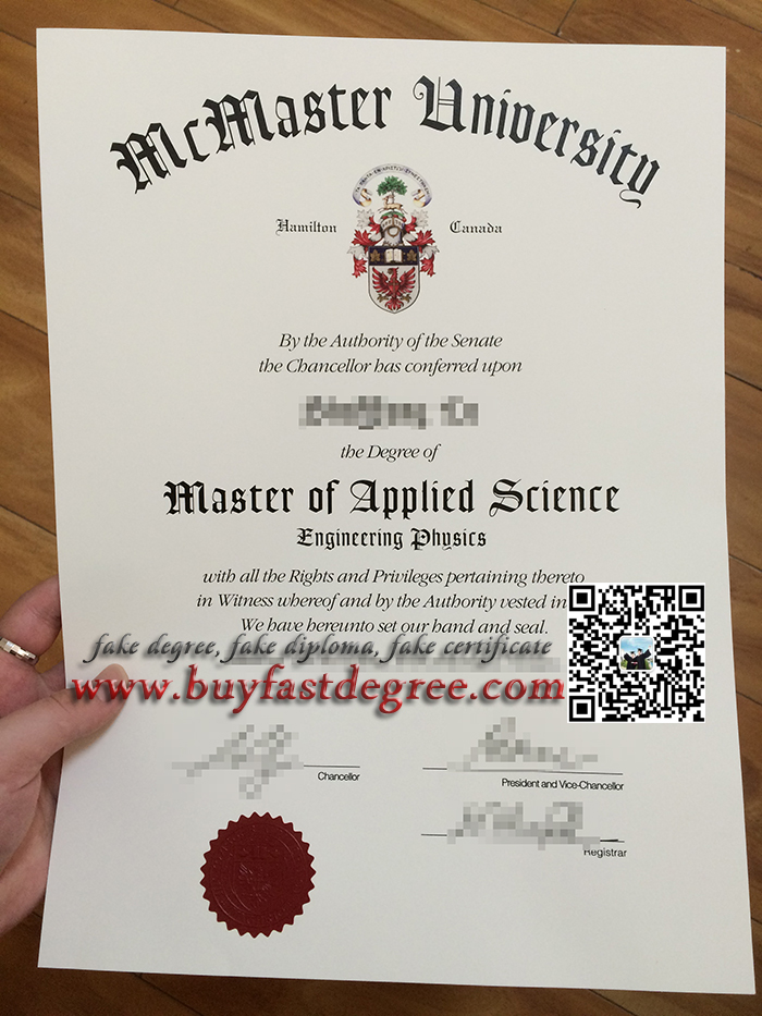 McMaster University diploma order, fake McMaster University degree