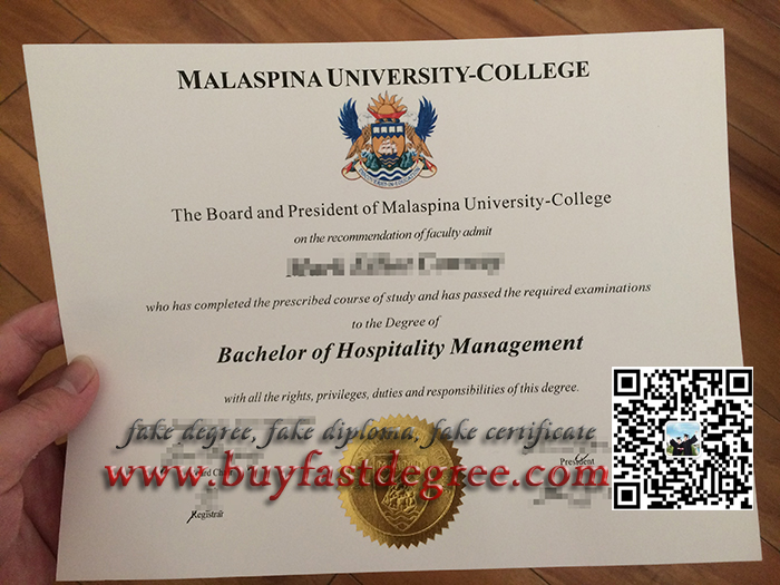 faek Malaspina University College diploma, fake Malaspina University College degree