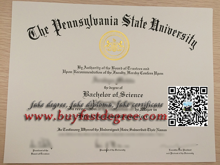 fake Pennsylvania State University diploma, Pennsylvania State University degree order
