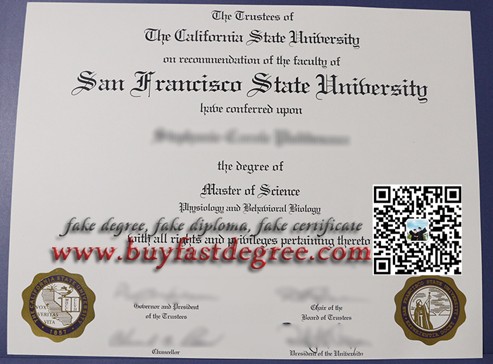 fake San Francisco State University diploma, San Francisco State University degree order