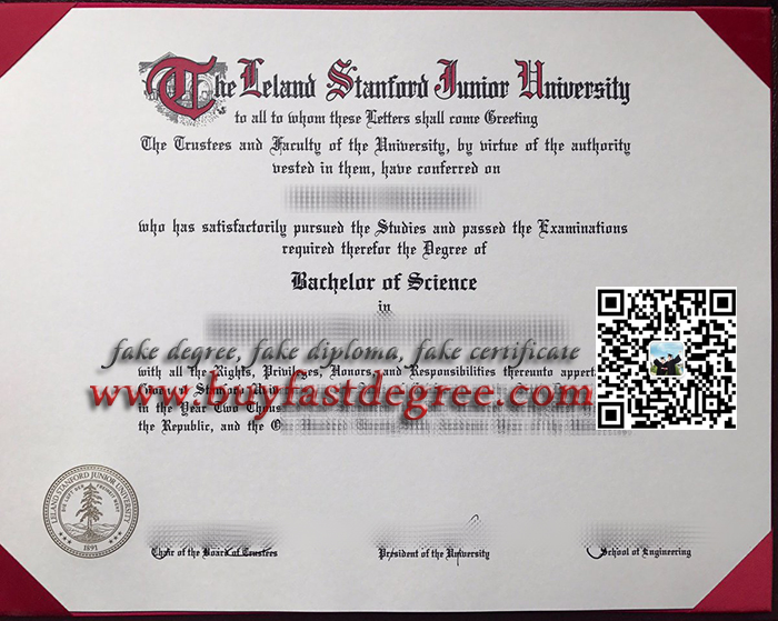 Stanford University degree sample, Stanford University diploma order