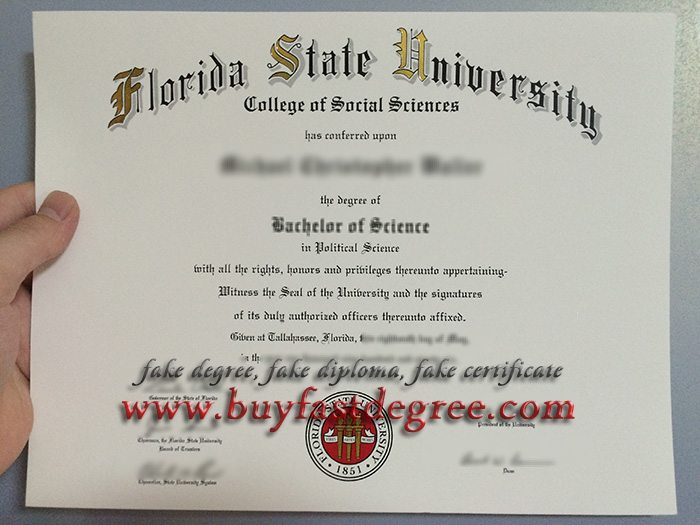 Florida State University fake diploma, Florida State University degree