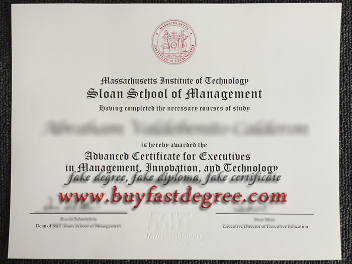 Massachusetts Institute of Technology diploma, buy MIT fake certificate