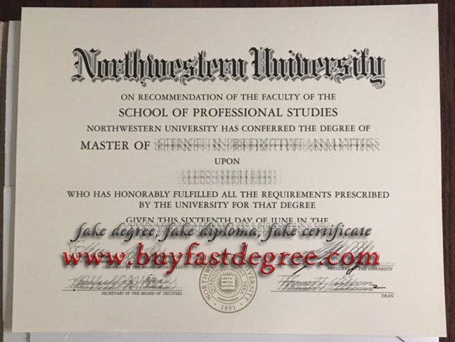 Northwestern University fake diploma, Northwestern University fake degree