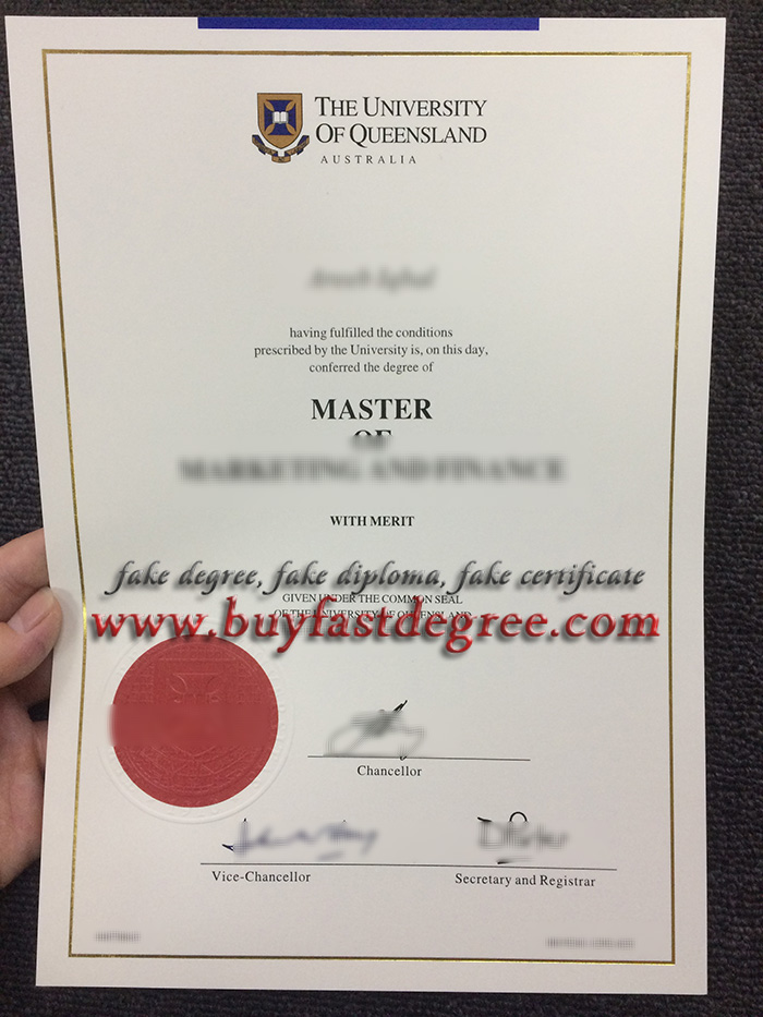 University of Queensland fake diploma, buy fake degree