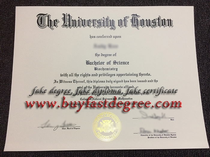buy fake diploma, fake University of Houston degree