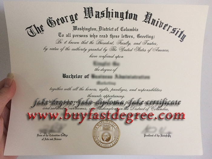 fake George Washington University diploma, buy fake degree