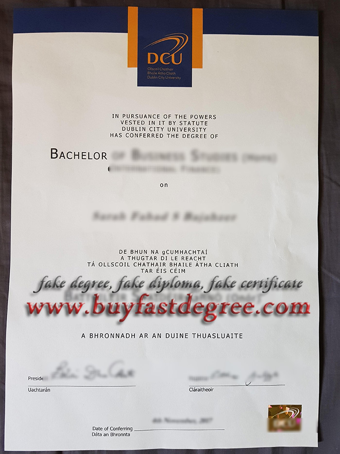fake Dublin City University diploma, buy Dublin City University fake degree
