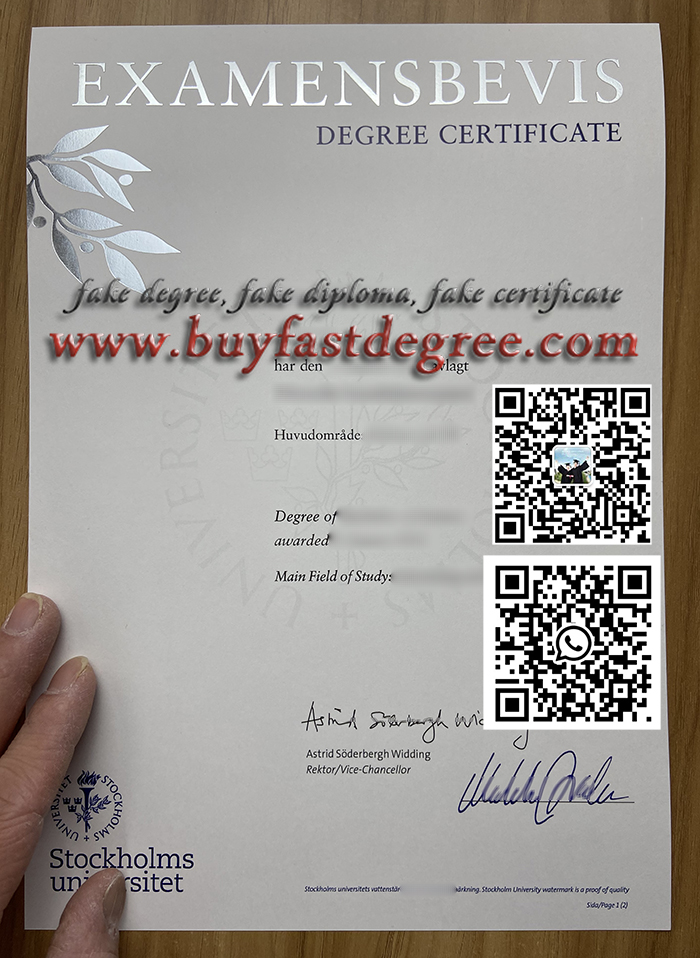 Stockholm University diploma, Stockholm University degree. Buy fake degree, buy fake diploma. Stockholm University transcript.