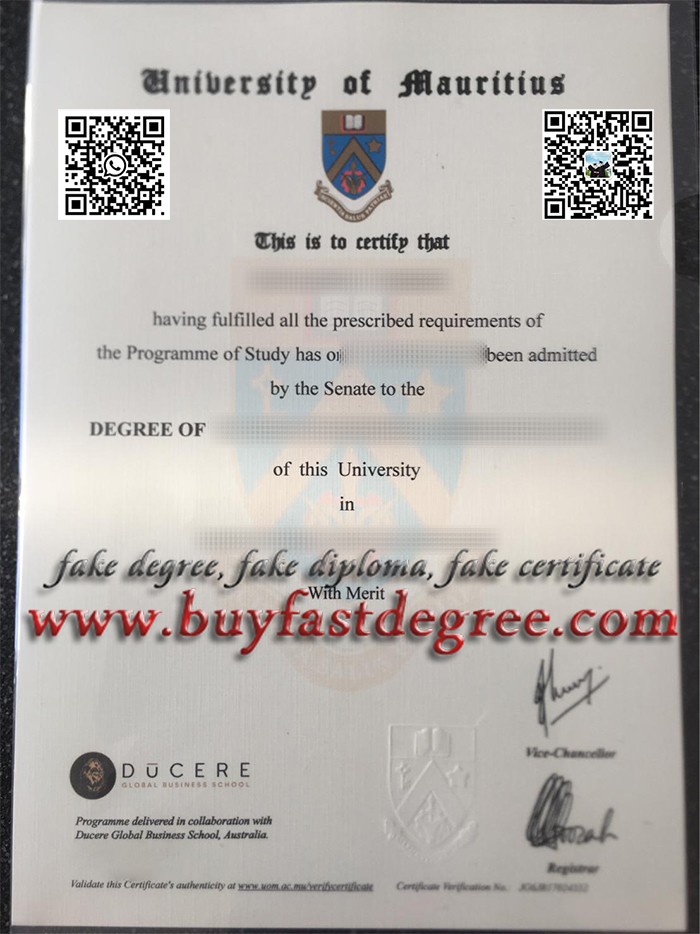 fake UoM diploma