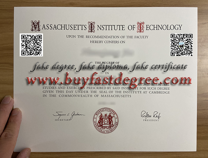 The Massachusetts Institute of Technology diploma. MIT degree.