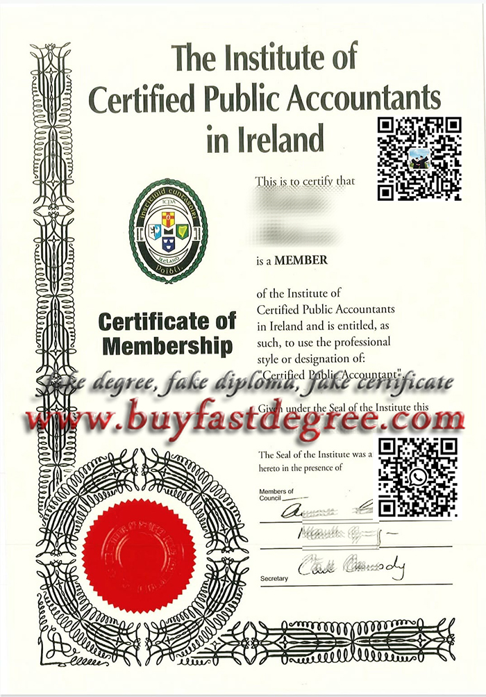 Fake CPA certificate.