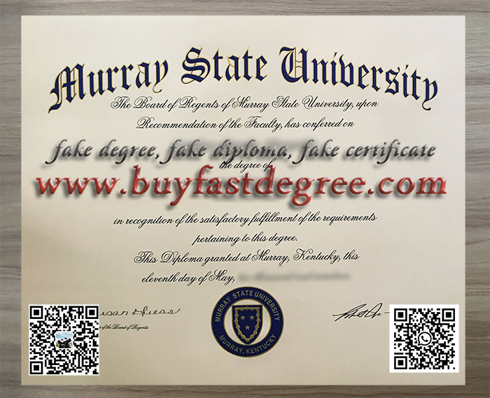 Fake Murray State University degree, MSU diploma