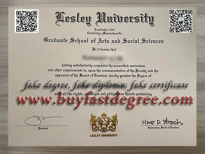 Lesley University degree