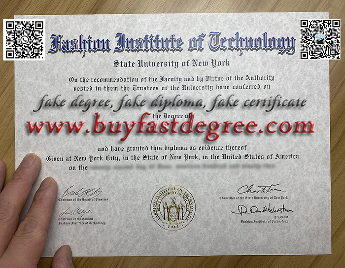 Fake FIT degree, FIT diploma, FIT transcript. Fashion Institute of Technology diploma.