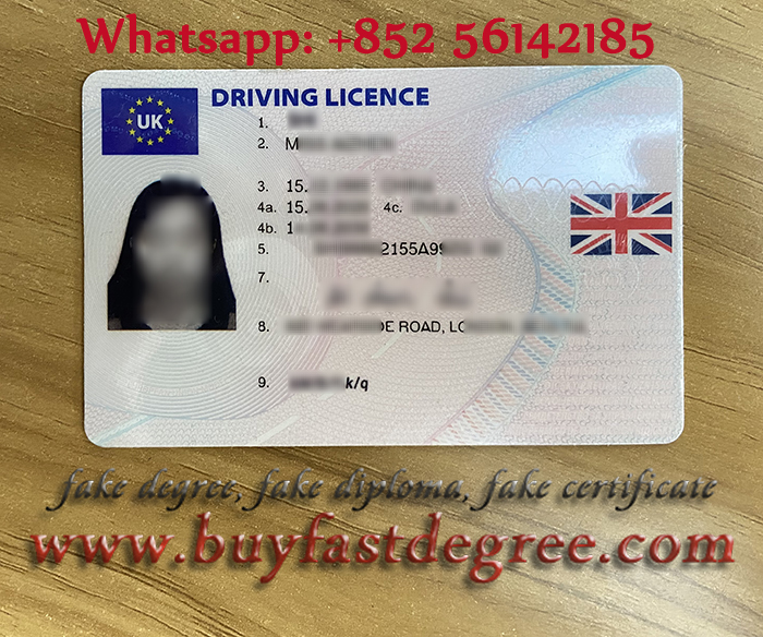Fake driver licence.