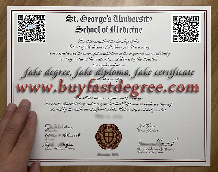 St. George's University degree, SGU diploma