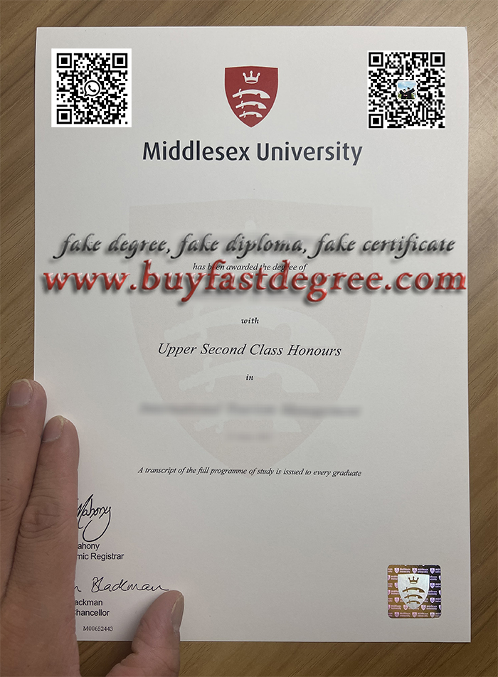 Middlesex University degree