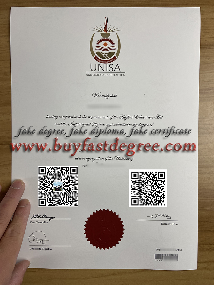 Fake UNISA degree