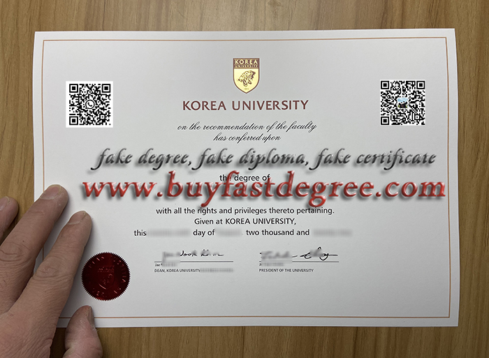 Buy fake Korea University degree