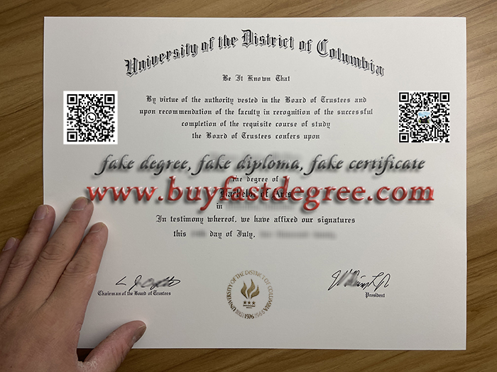 Fake UDC degree