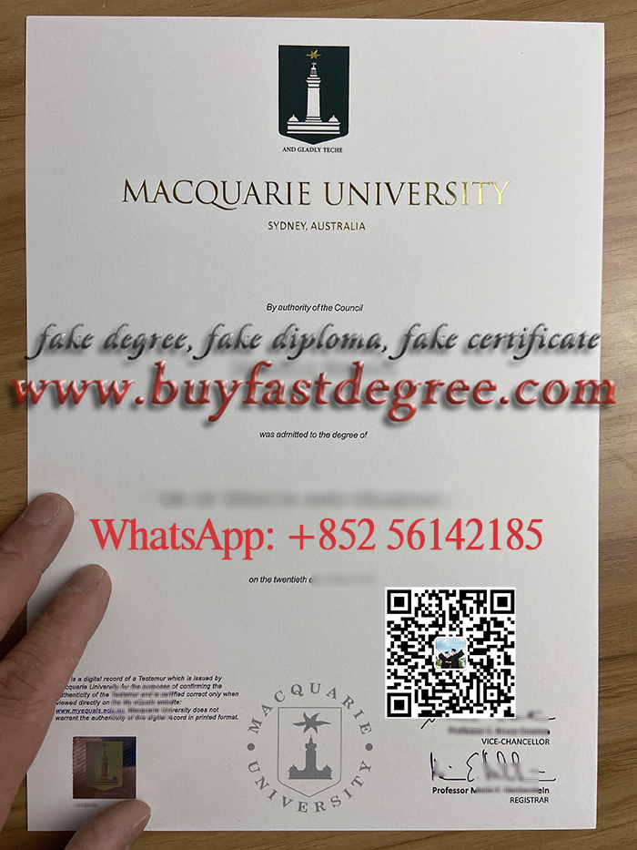 Fake Macquarie University diploma, Buy Macquarie University degree