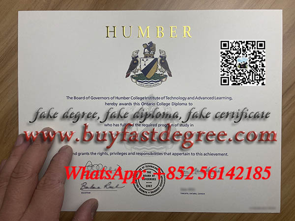 Buy a fake Humber College diploma