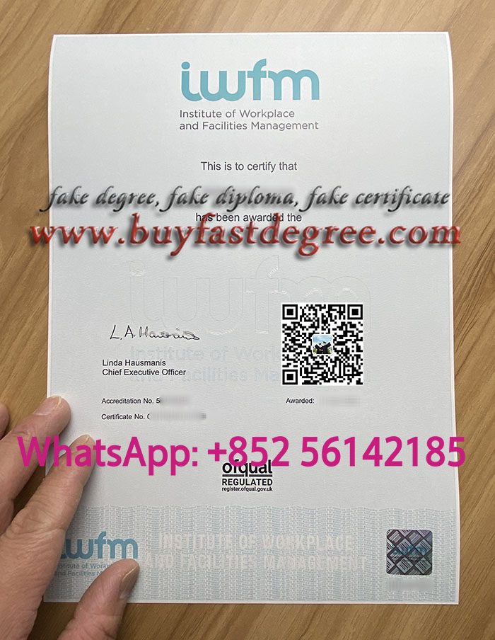 IWFM Advanced Diploma. Buy IWFM  certificate