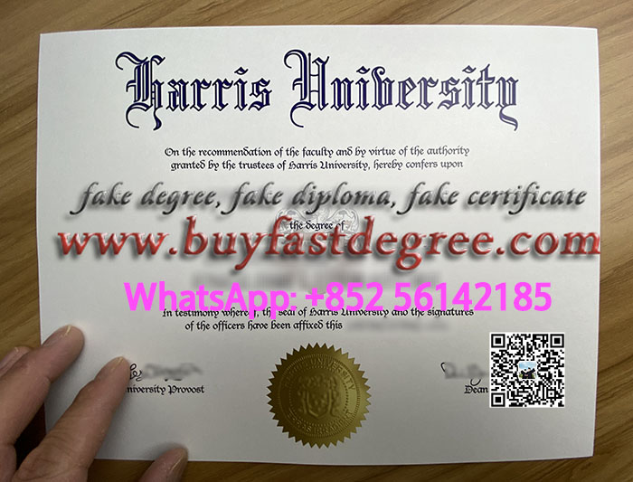 Get a fake Harris University diploma. 