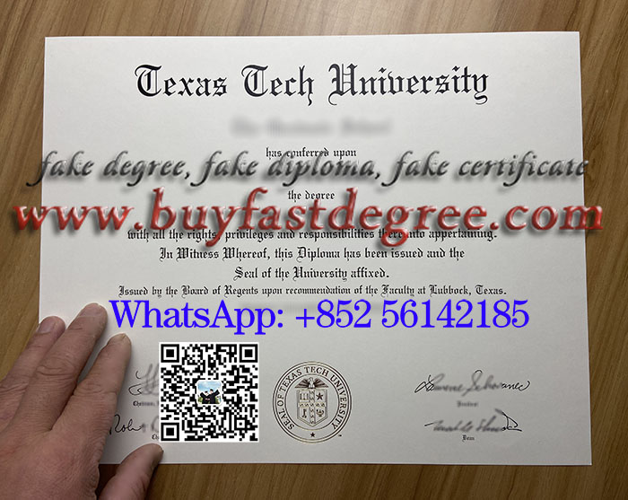 TTU degree, TTU diploma.