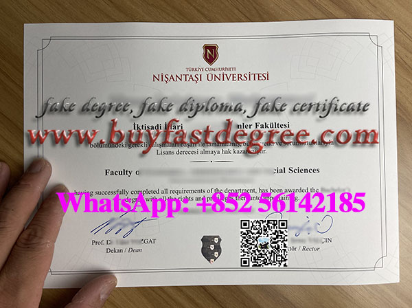 Get a fake Istanbul Nişantaşı University diploma.