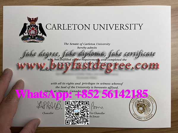 Fake Carleton University diploma for sale