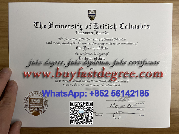 University of British Columbia diploma